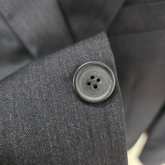 Express 40R Gray Blazer Sport Coat Jacket 2-Button Solid T963 - Picture 10 of 11